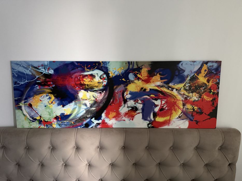 Tablou abstract in stare perfecta cu o dimensiune de 150/50