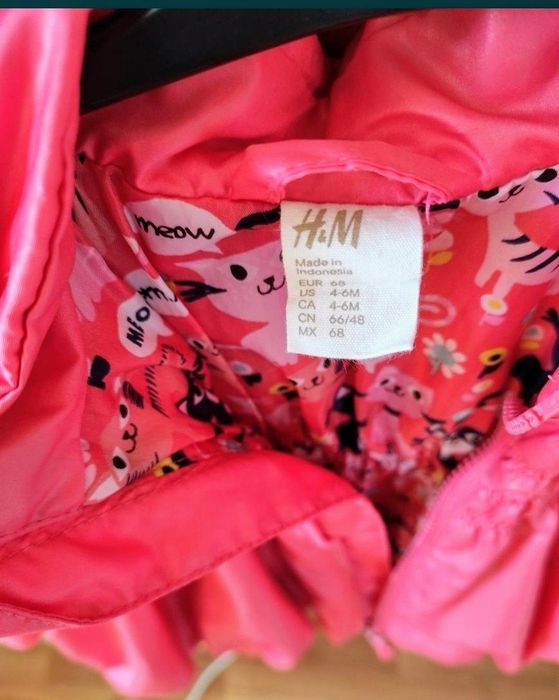Geaca H&M 4-6 luni , marime 68