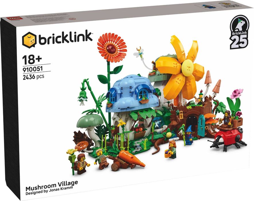 Lego Bricklink Series 5 910051 Mushroom Village