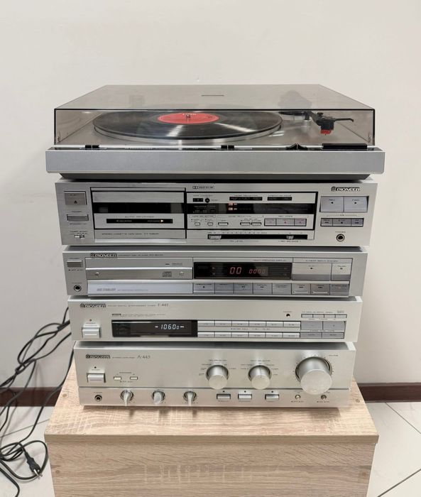 Ретро аудио система сет PIONEER с колони