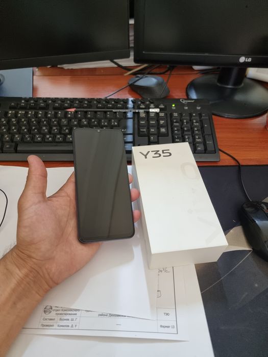 Vivo Y35 5G 128gb iwlawi zur aybi yuq tozza telefon