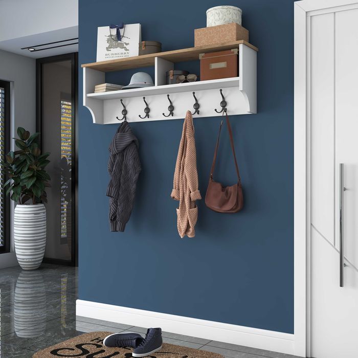 Стенна закачалка, Puzzle-home 2460, ПДЧ и метал, Два цвята - Промоция