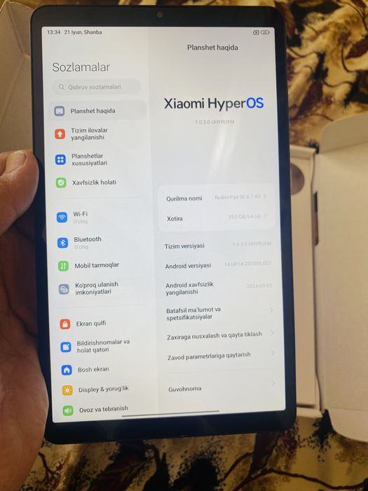 Redmi Pad SE 8.7 4G xolati yangi 4/64