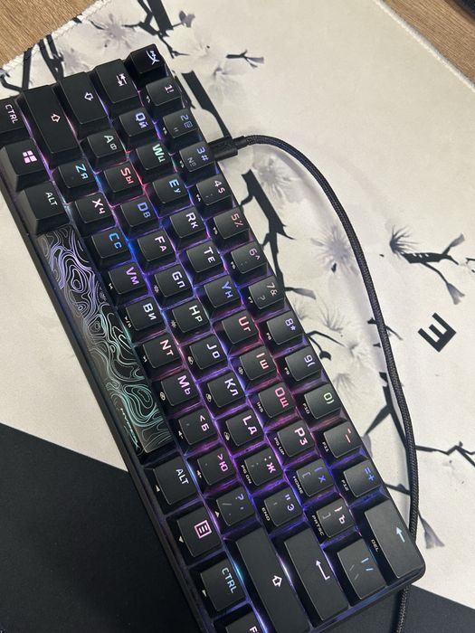Компактная механическая клавиатура 60% HyperX