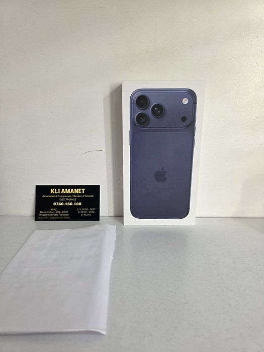 iPhone 17 Pro Max, NOU, Gar. 2 ani - KLI.ro