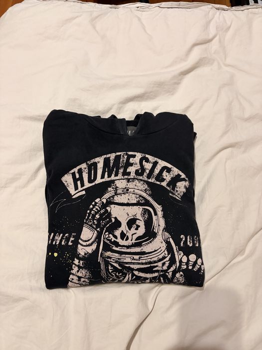 Hanorac negru gros, 100% bumbac - M