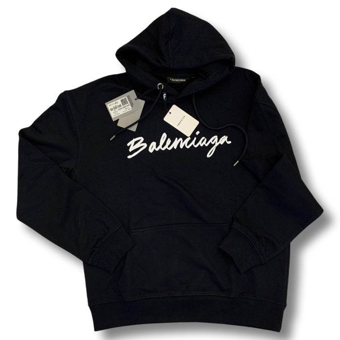 Hanorac/Hoodie/Bluza Balenciaga Printed scripted Blue