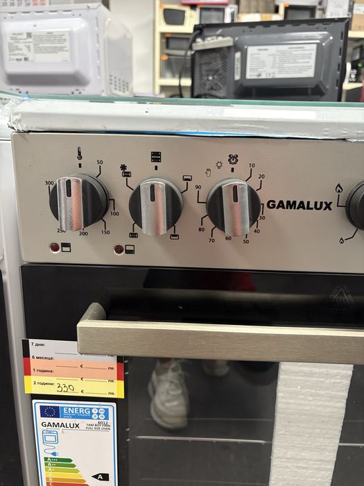 Готварска печка комбинирана  газ/ ток Gamalux I 6012 INOX