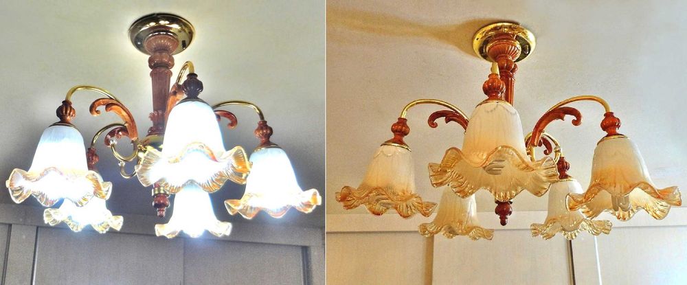 Люстра пяти рожковая.