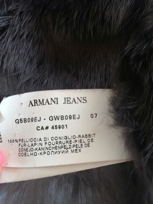 Armani палто от заешка кожа