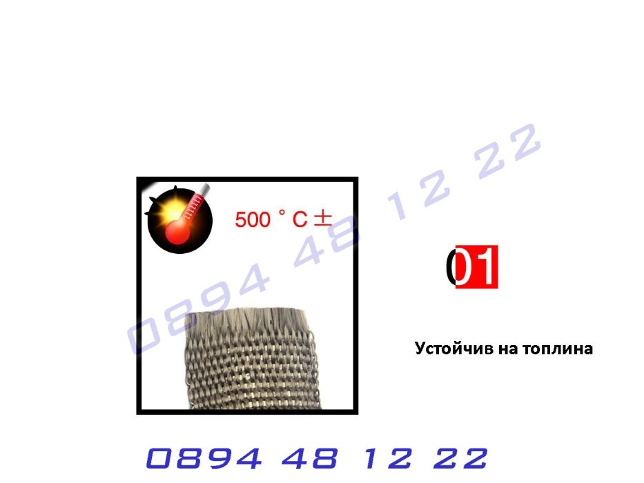 Термо Изолационна Лента Колектори Изпускателни Тръби Ауспуси Изолация