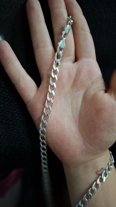 Серебро цепочка  мужская