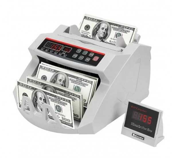 Машина за броене на банкноти, брояч на пари, UV проверка, 1000бр/мин