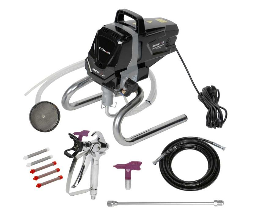 Pompă de vopsit airless Steinhaus PRO-PS1010 (1010W, 200 bar) – Nouă, Nefolosită