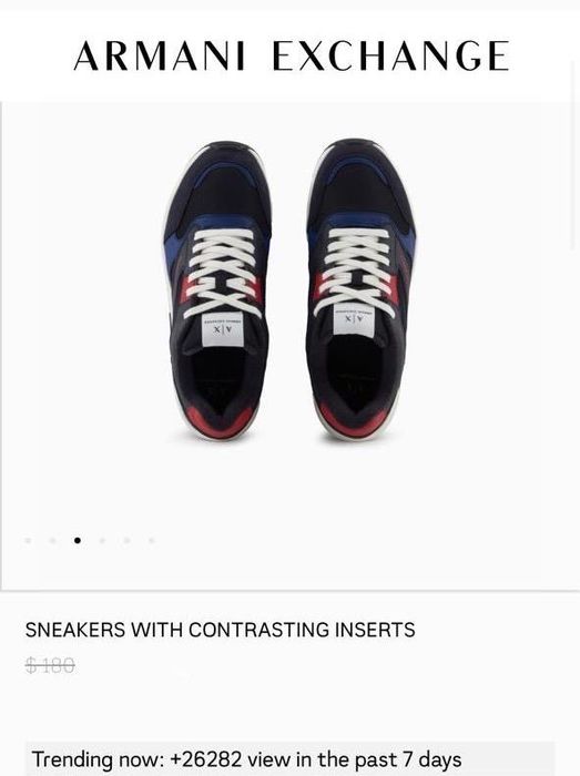 Оригинал Armani Exchange мужские кроссовки