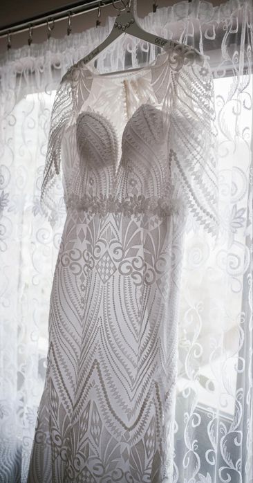 Rochie de mireasă + voal scurt