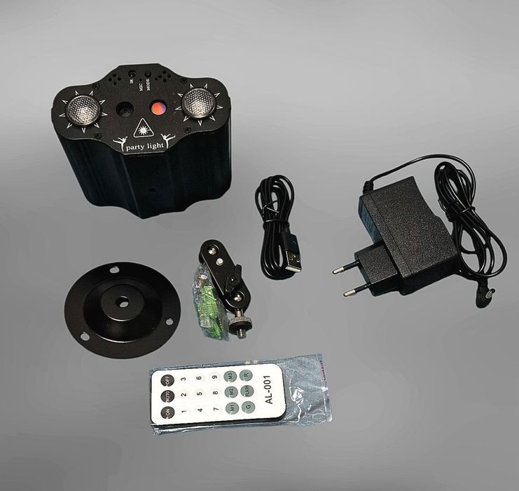 DJ Disco Laser за партита със визуални ефекти сменящи се според ритъма