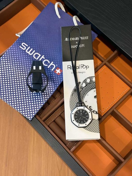 Ceas Audemars Piguet AP X Swatch Royal Pop Premium+bratara cadou