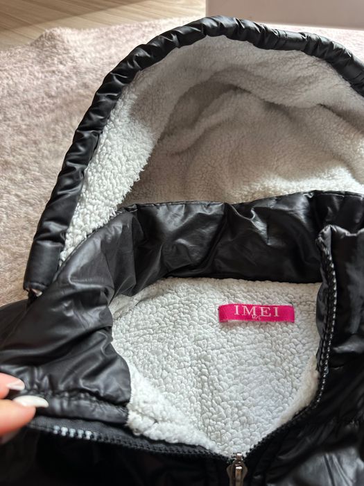 Черен зимен елек