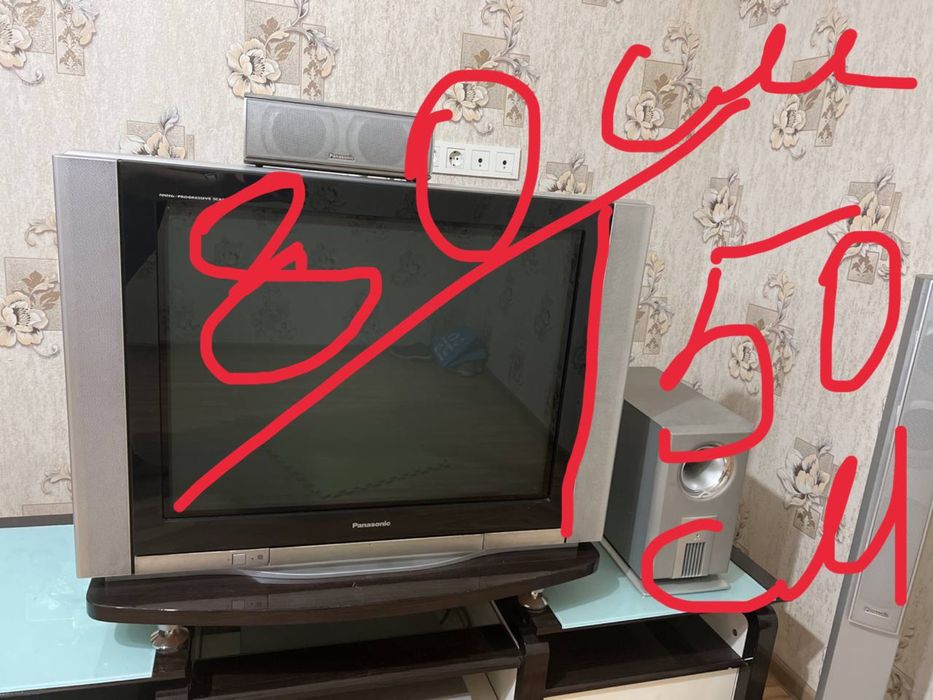 Телевизор, dvd,домашний кинотеатр колонки и подставка