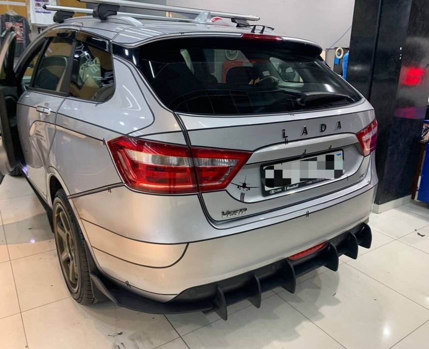 Lada Vesta tuning. Сплитеры Обвес для Лады Vesta