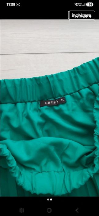 Fusta plisata superbă M