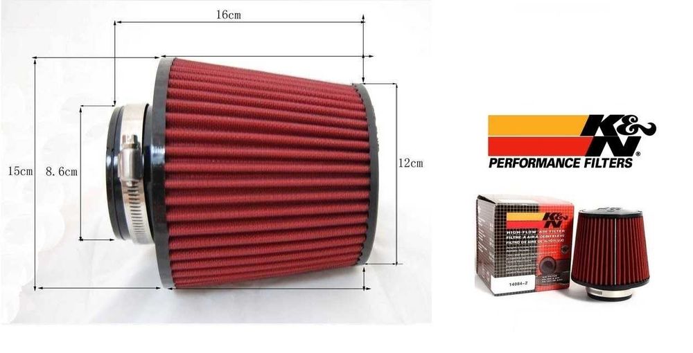Спортен филтър K&N -ЧЕРЕН