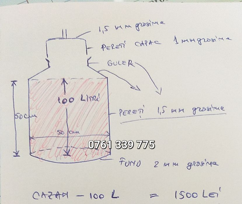 Cazane de făcut tuica confecționate din tabla de inox alimentar si butoaie de bere de inox alimentar