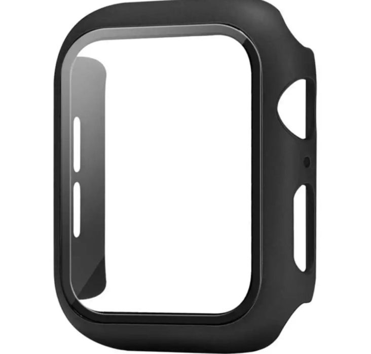 Husa Bumper Din Plastic cu Geam Protectie Ceas Apple Watch