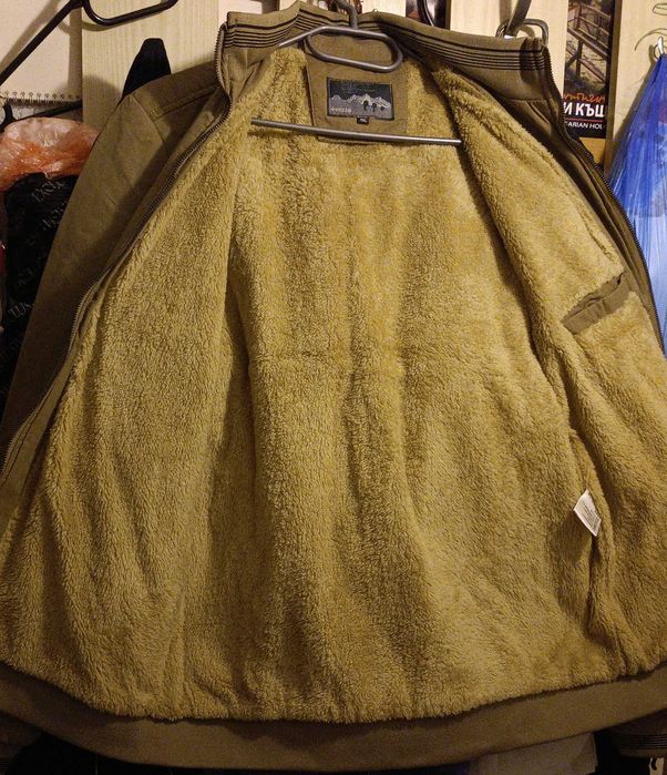 Пролет-есен памучно топло яке с пухкава подплата L-XL