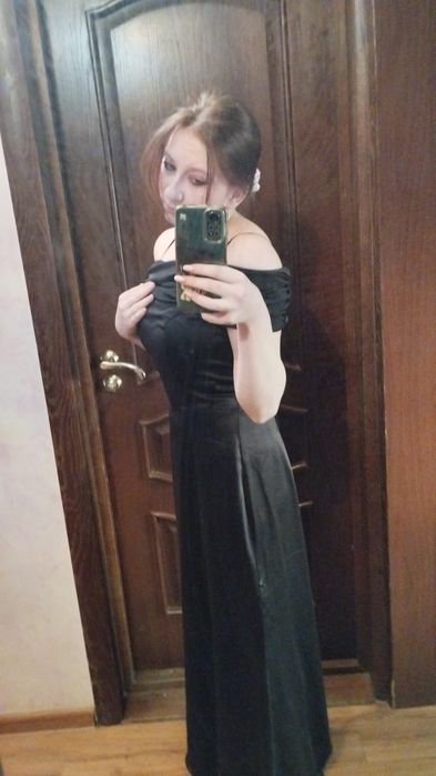 Платье чёрное длиное