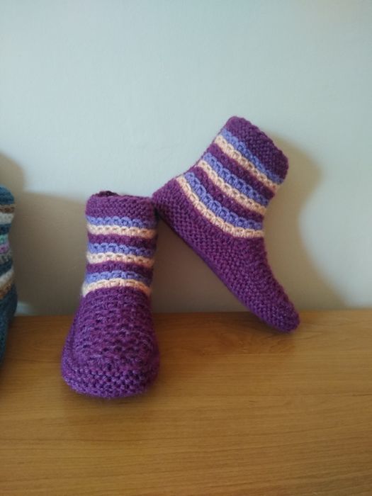 Ръчно изработени безшевни терлички