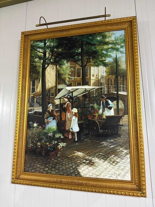 Оригинална маслена картина на плато