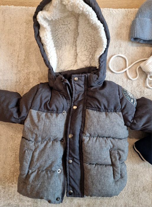 Две зимни бебешки якета 80см
