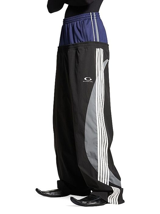 balenciaga cut up track pants