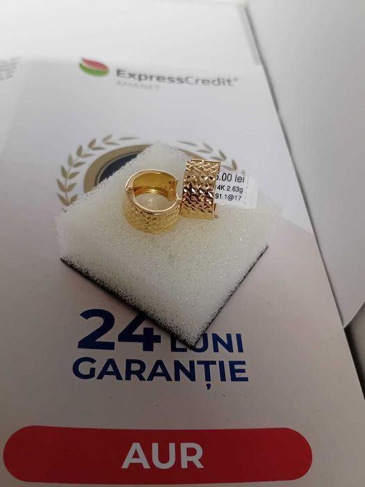 Cercei aur 14k[Tomesti-b:32891]-Garantie 2 ani!