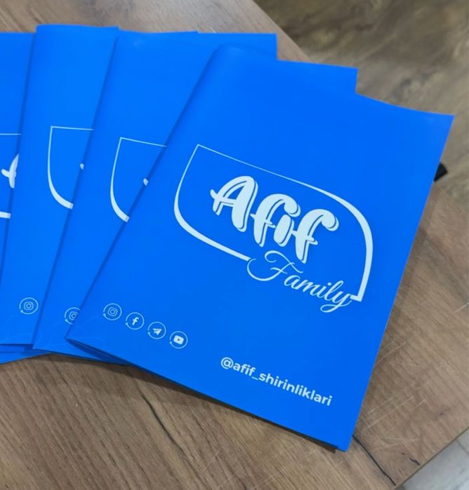 Katalog, Vizitka, Flayer, Buklet turli xil kartochkalar tayyorlaymiz