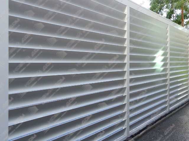 Забор жалюзи горизонтальный