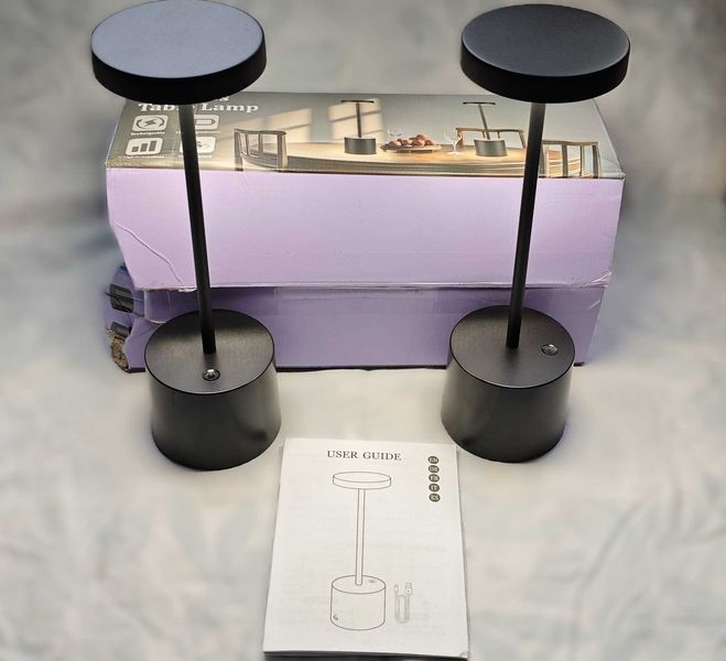 комплект от 2 Безжични ТЪЧ, LED настолни лампи презареждащи