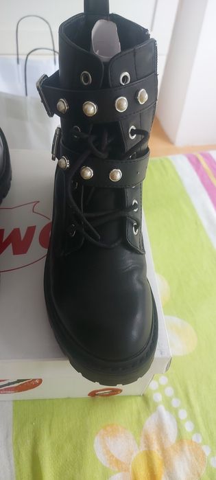 Ghete dama piele negre 37