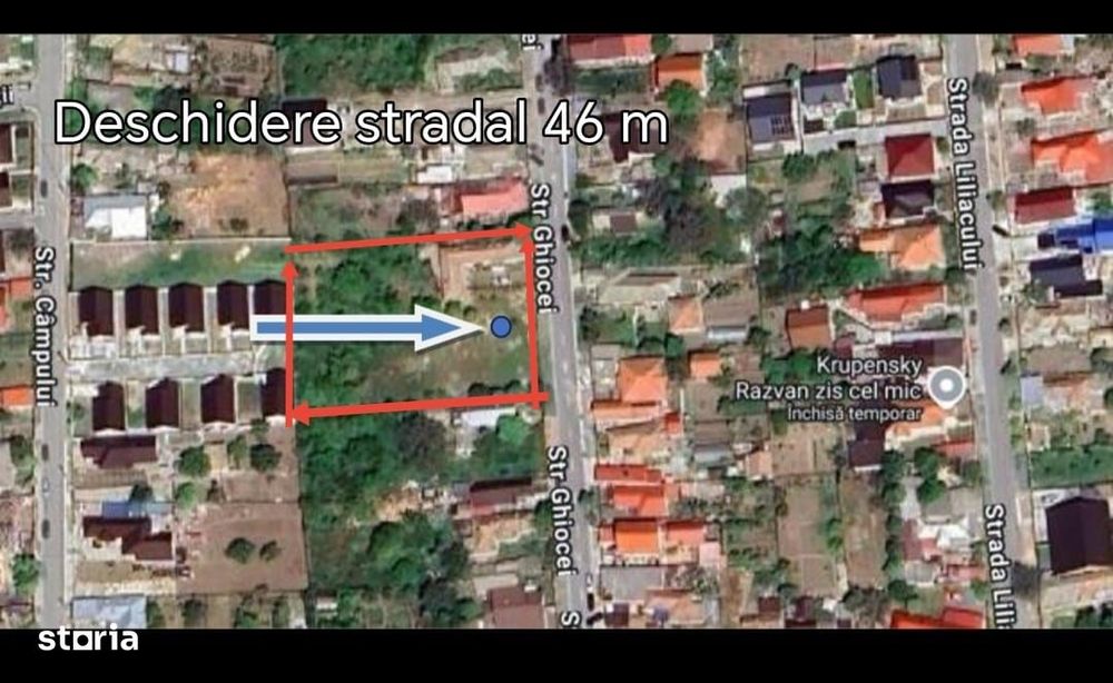 Teren investitie Lumina - 3000 mp, Deschidere 46 m, Toate utilitatile