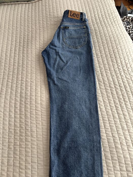 Blugi  Lee  drepti albastri