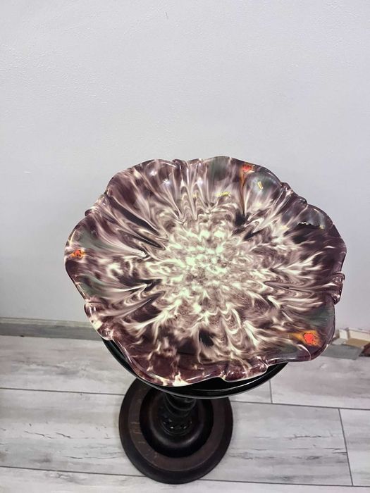 Centru de masa fructiera platou bibelou ceramica JASBA majolika