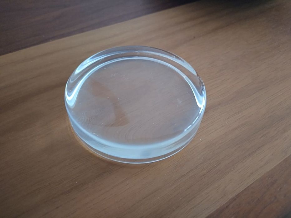 Оригинален цилиндричен стъклен предмет от Италия