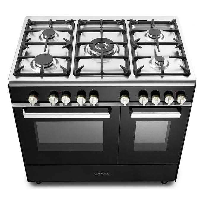 Полупрофесионална готварска печка на газ и ток - KENWOOD - 90 см.