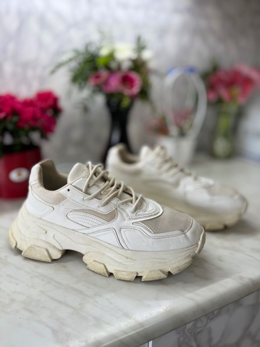 Sneackers bărbați albi fashion