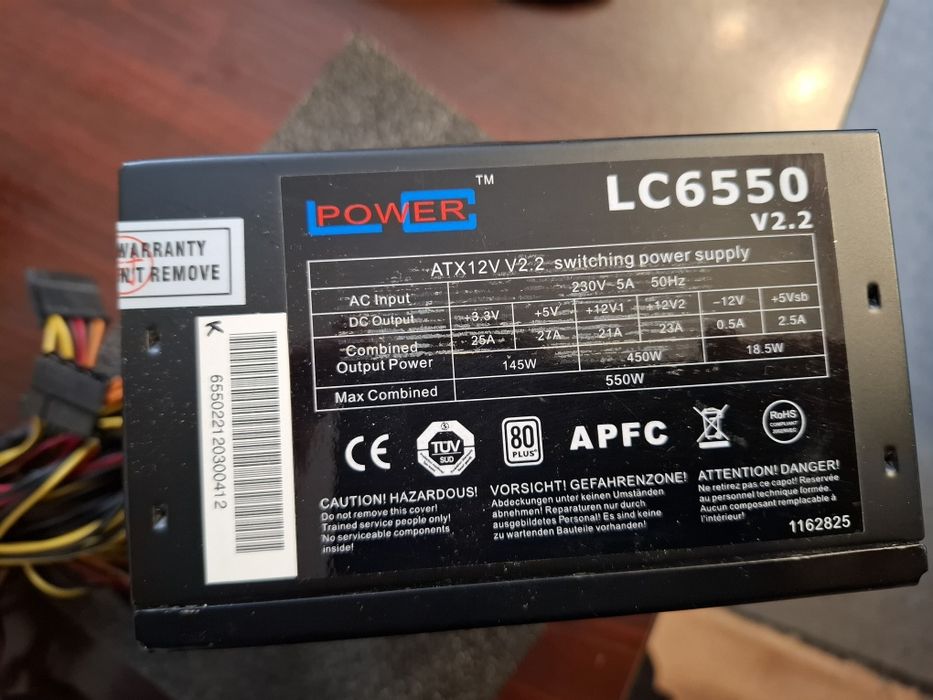 Sursa LC-Power LC6550 v2.2 550W , 80 Plus - functionala