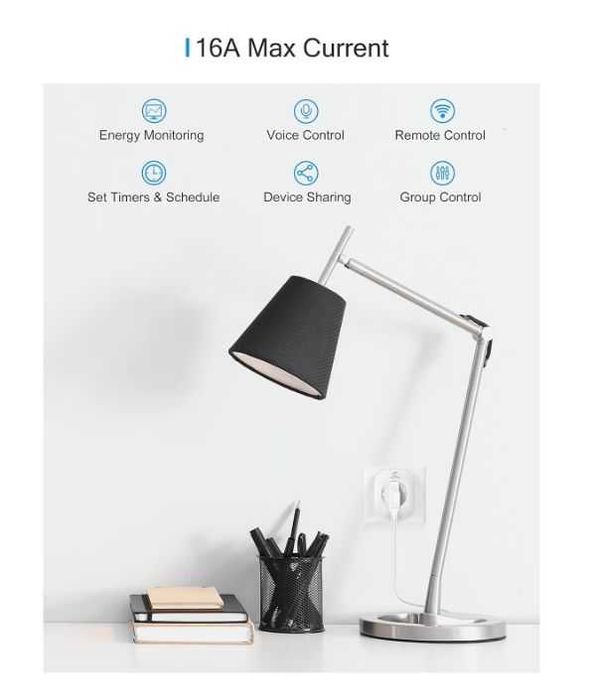Priza Smart, EIGHTREE, 4 buc, WI-FI, Model ET21