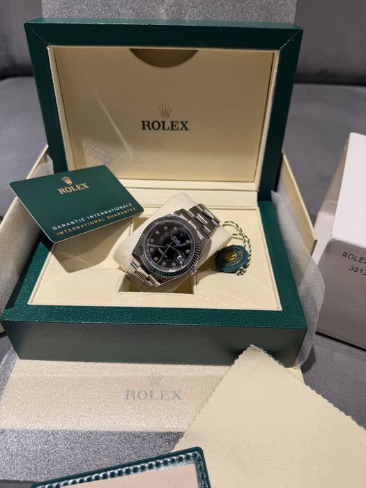 Rolex Datejust Oyster black diamond dial