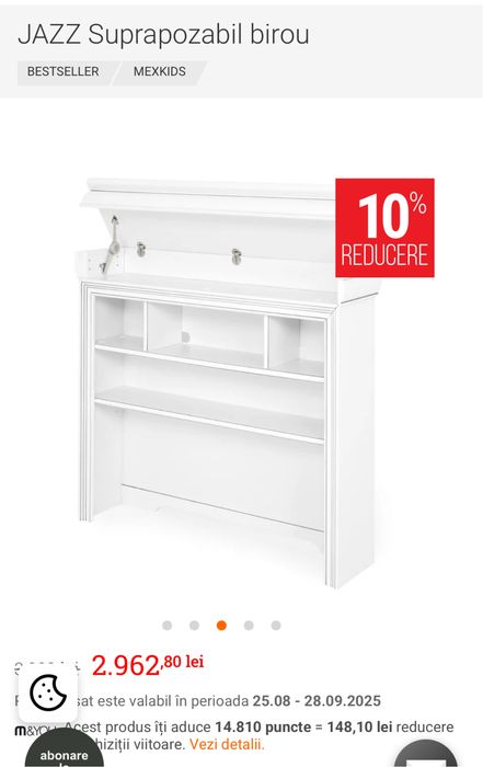 Birou si suprapozabil Jazz Mobexpert